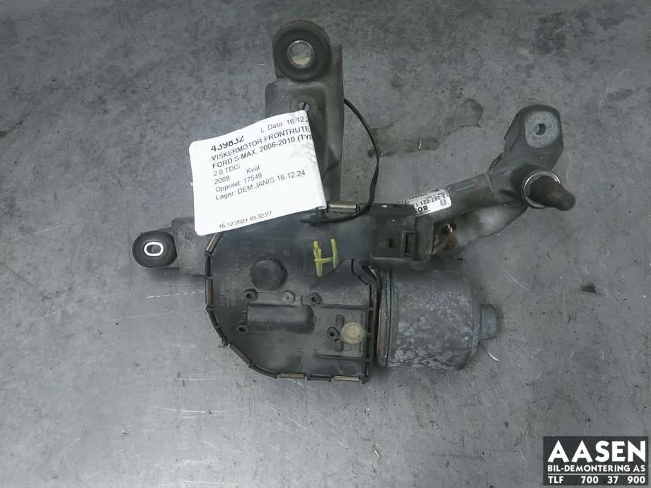 Viskermotor frontrute komplett m/overføring til Ford S-Max, 2006-2010 (Type I, Fase 1)  