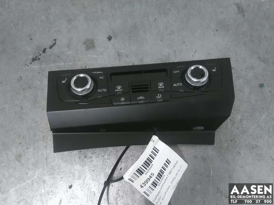 Varmeapparat betjening til Audi A4, Allroad 2009-2016 (Type I) (B8) (B8) (8K1 820 043 AJ|)