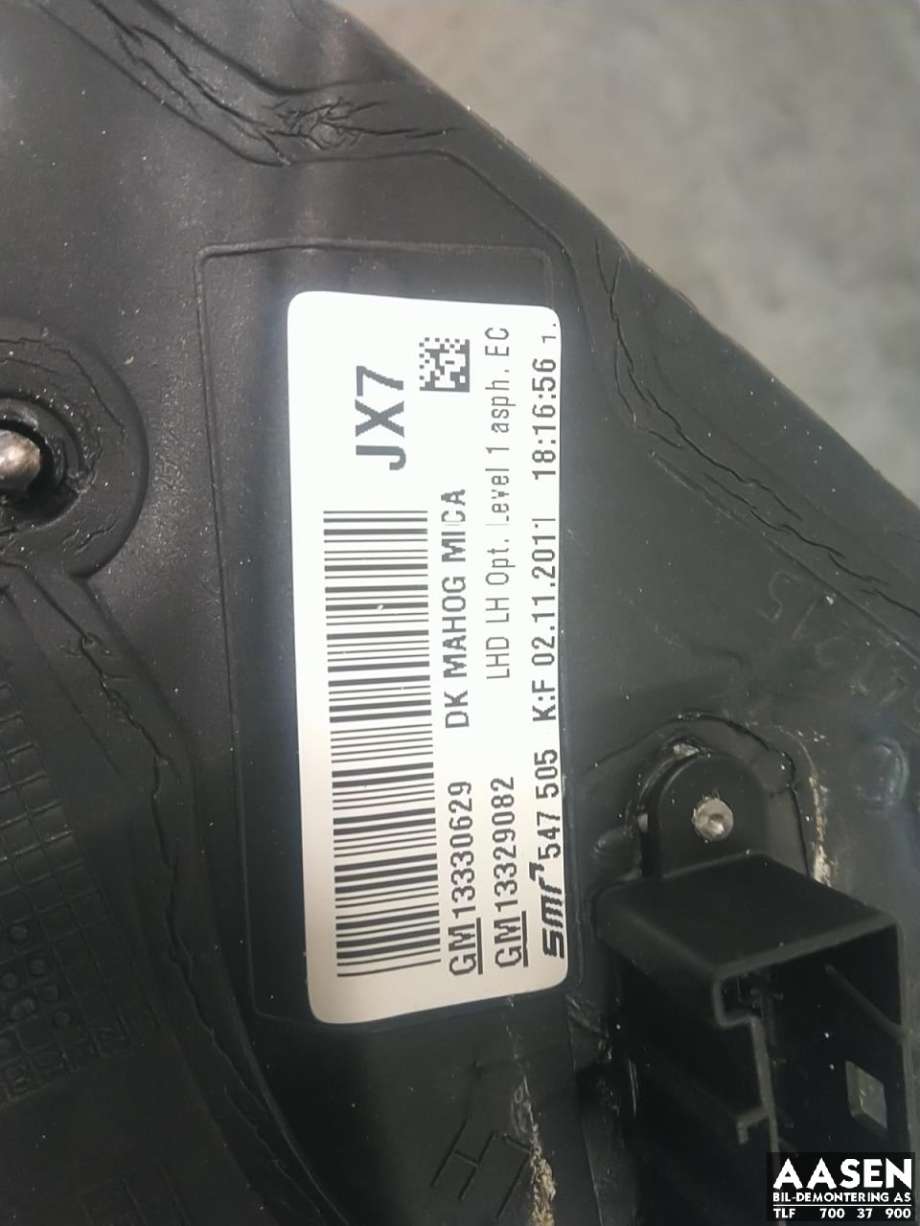 Speil venstre til Opel Insignia A 2009-2014  