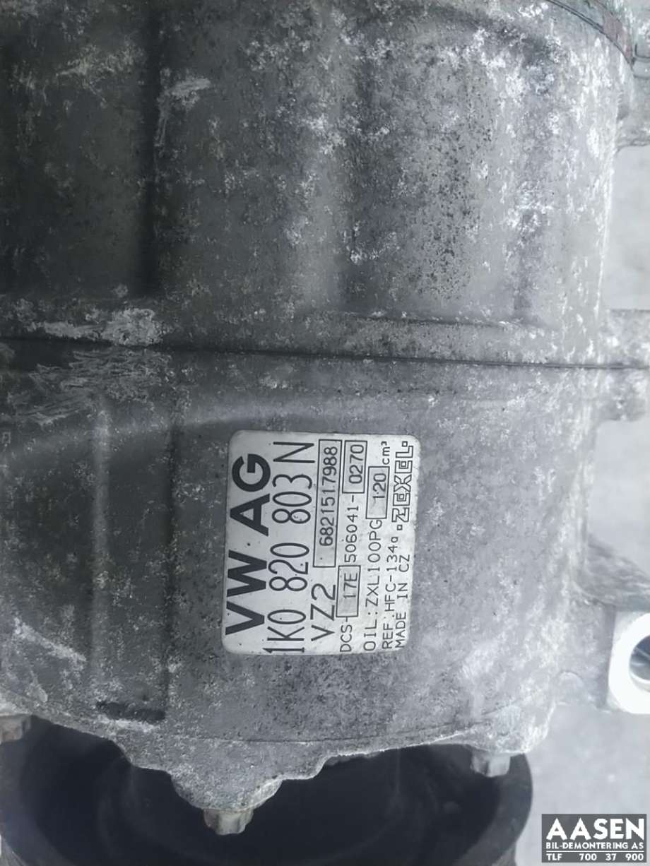 Aircondition kompressor til Audi A3 2003-2008 (Type II, Fase 1) (1K0 820 859 S|1K0 820 859 SX|)