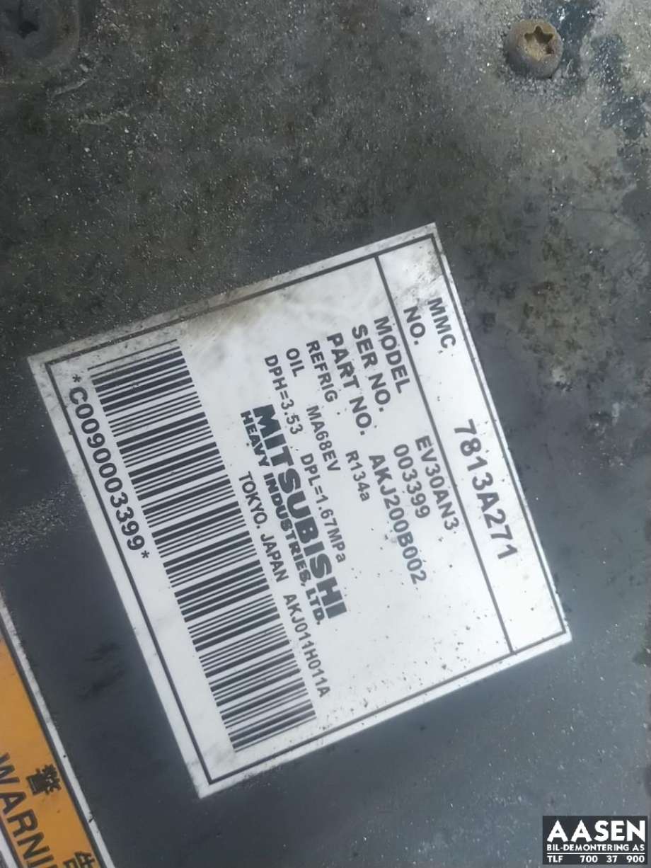 Aircondition kompressor elbil til Peugeot iOn 2011-2020  (6487 78|16 110 825 80|)