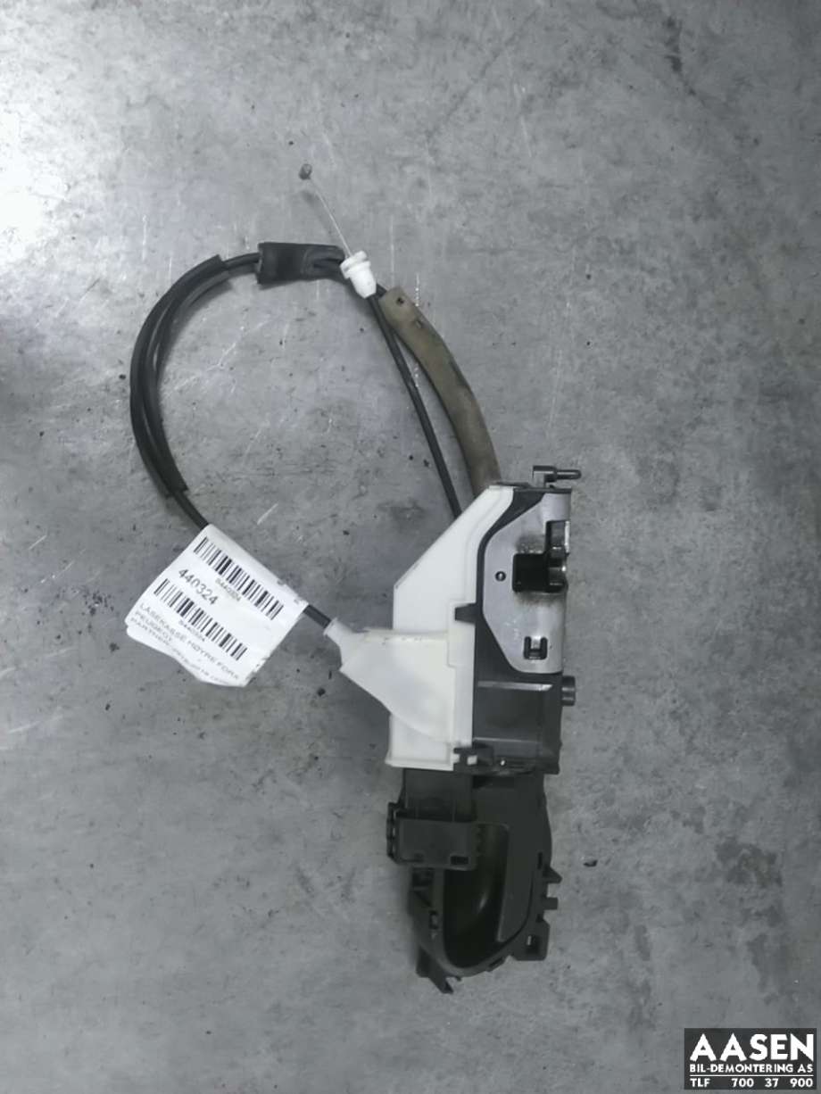 Låsekasse høyre foran til Peugeot Partner, 2015-2019 (Type II, Fase 2)  (9135 EA)