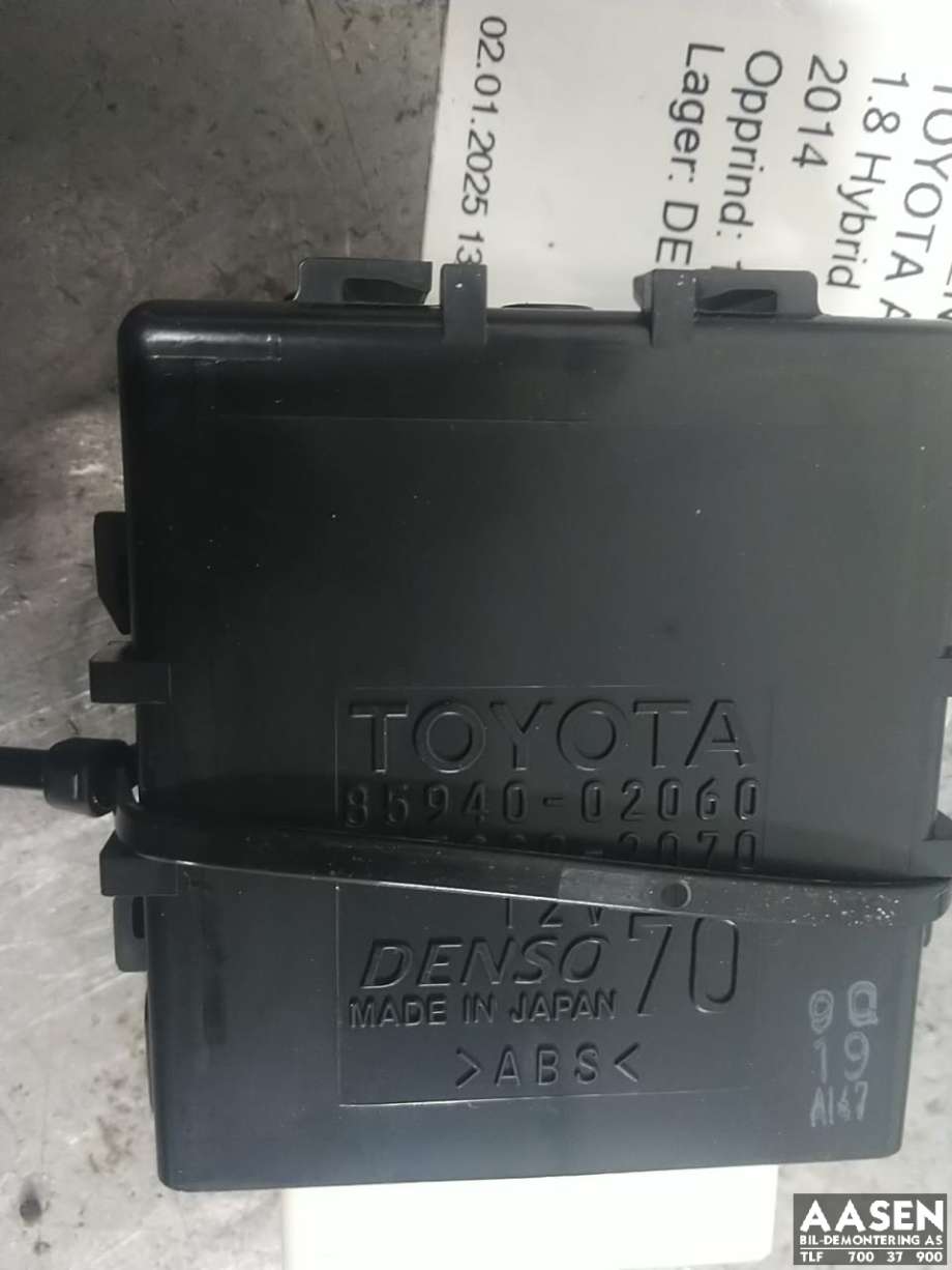 Rele diverse til Toyota Auris, 2013-2015 (Type II, Fase 1)  (85940-02060)