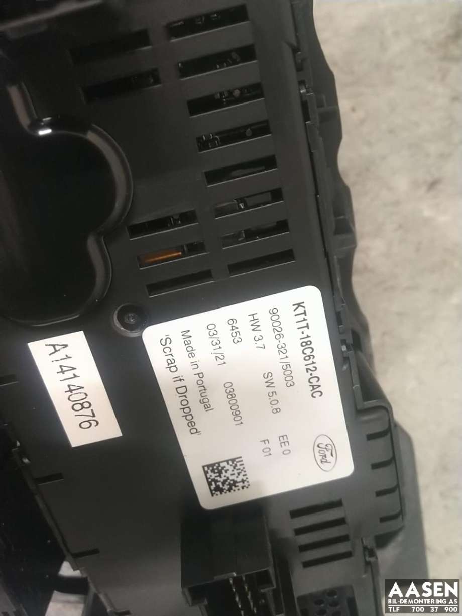 Varmeapparat betjening til Ford Transit Connect 2018-->> Type II, Fase 2  (2279467|KT1T-18C612-CAC|)