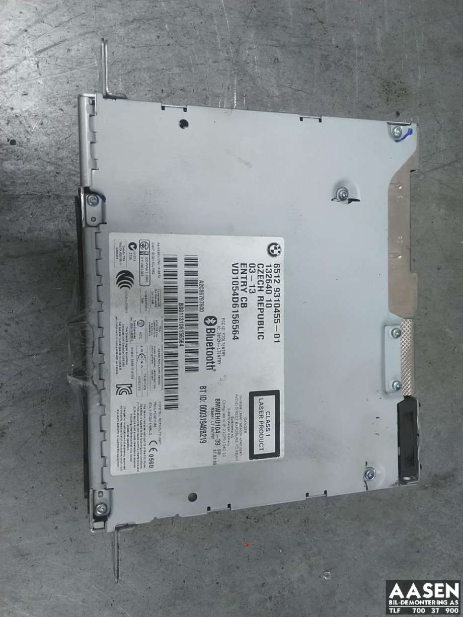 Bilstereo til BMW 3-Serie, 2012-2018 (F30/F31/F34) (F30/F31/F34) (65 12 9 270 361)