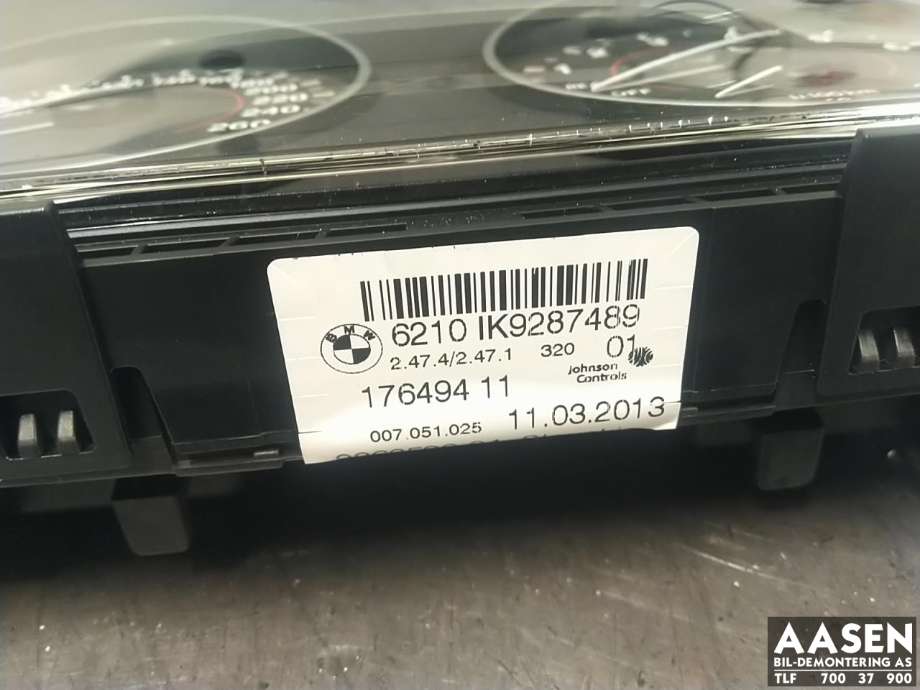 Instrumentpanel til BMW 3-Serie 2012-2018 (F30/F31/F34) (F30/F31/F34) (62109287489|6210IK9287489|17649411)