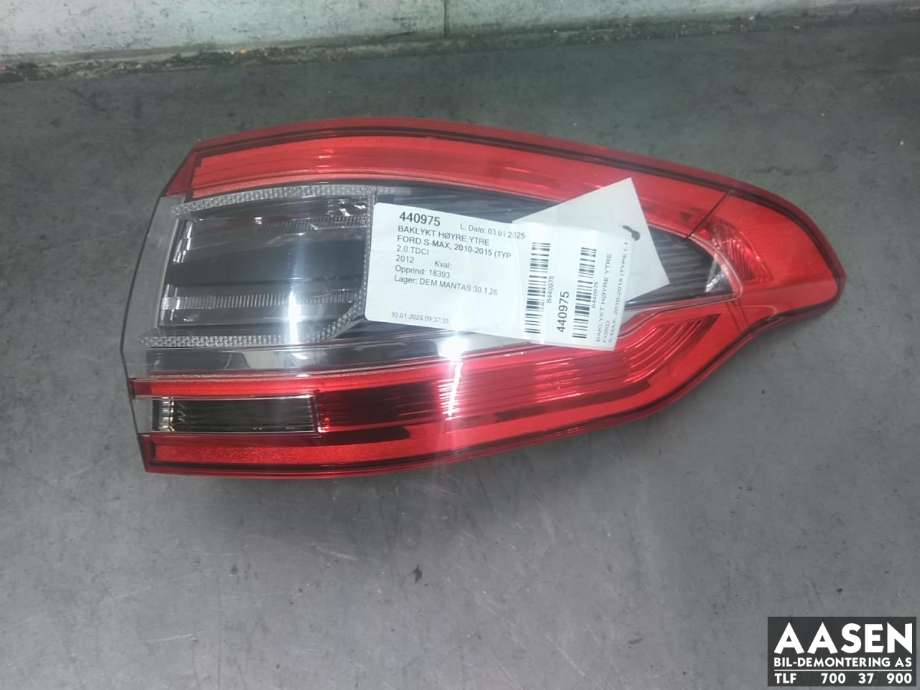 Baklykt høyre ytre til Ford S-Max 2010-2015 (Type I, Fase 2)  (1712784|)