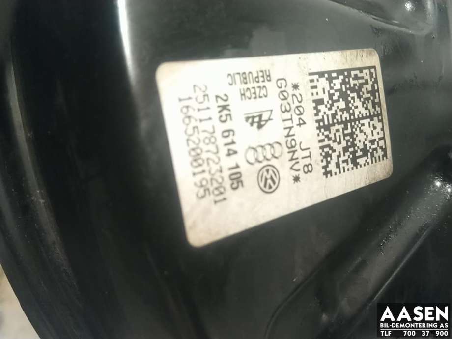 Bremsekraft-forsterker til VW Caddy 2015-2020 (Type III, Fase 3)  (2K5 614 106|)