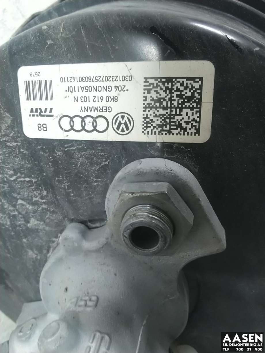 Bremsekraft-forsterker til Audi A4, Allroad 2009-2016 (Type I) (B8) (B8) (4G2 611 021|8K0 612 107 D|)