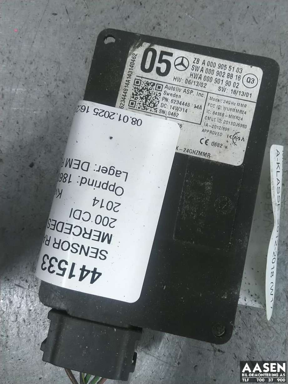 Sensor radar til Mercedes A-Klasse 2012-2018 (W176) (W176)