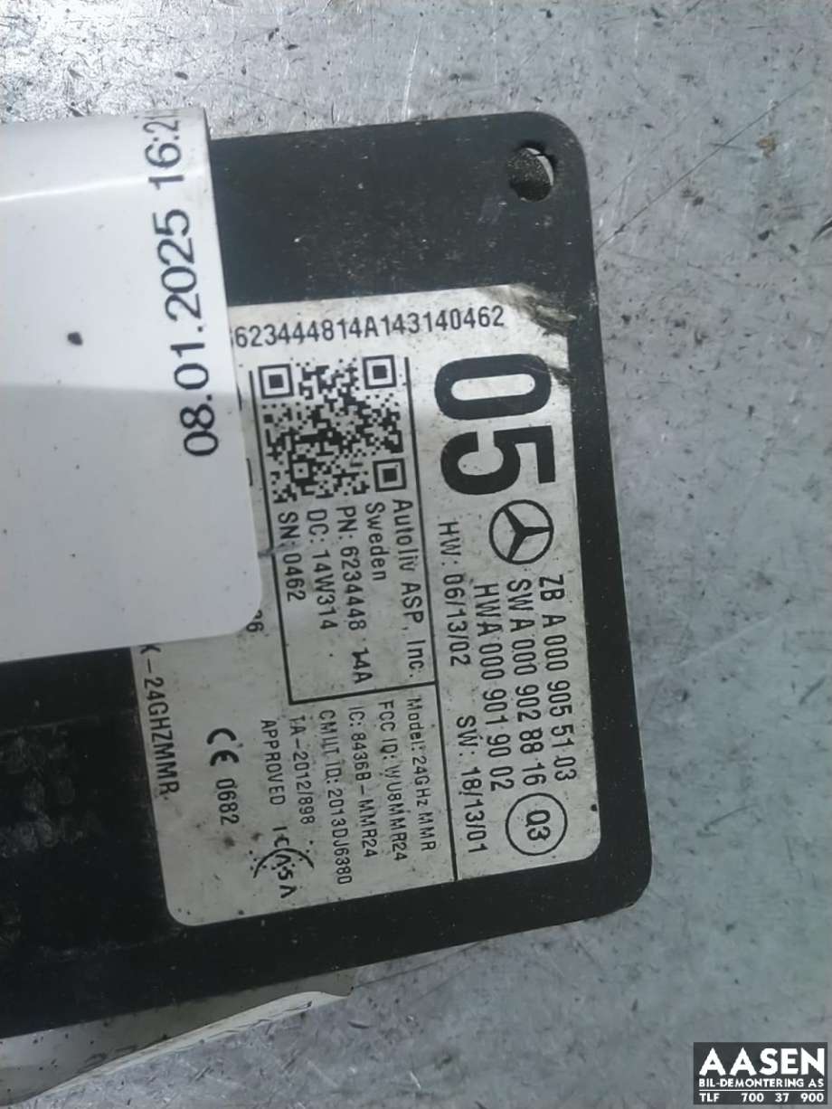Sensor radar til Mercedes A-Klasse 2012-2018 (W176) (W176)