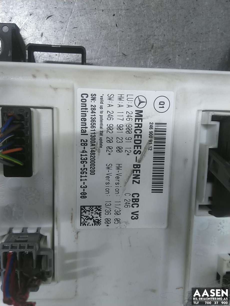 Styreenhet (SAM - Signal Acquisition Module) til Mercedes A-Klasse 2012-2018 (W176) (W176) (A 246 900 91 12|)
