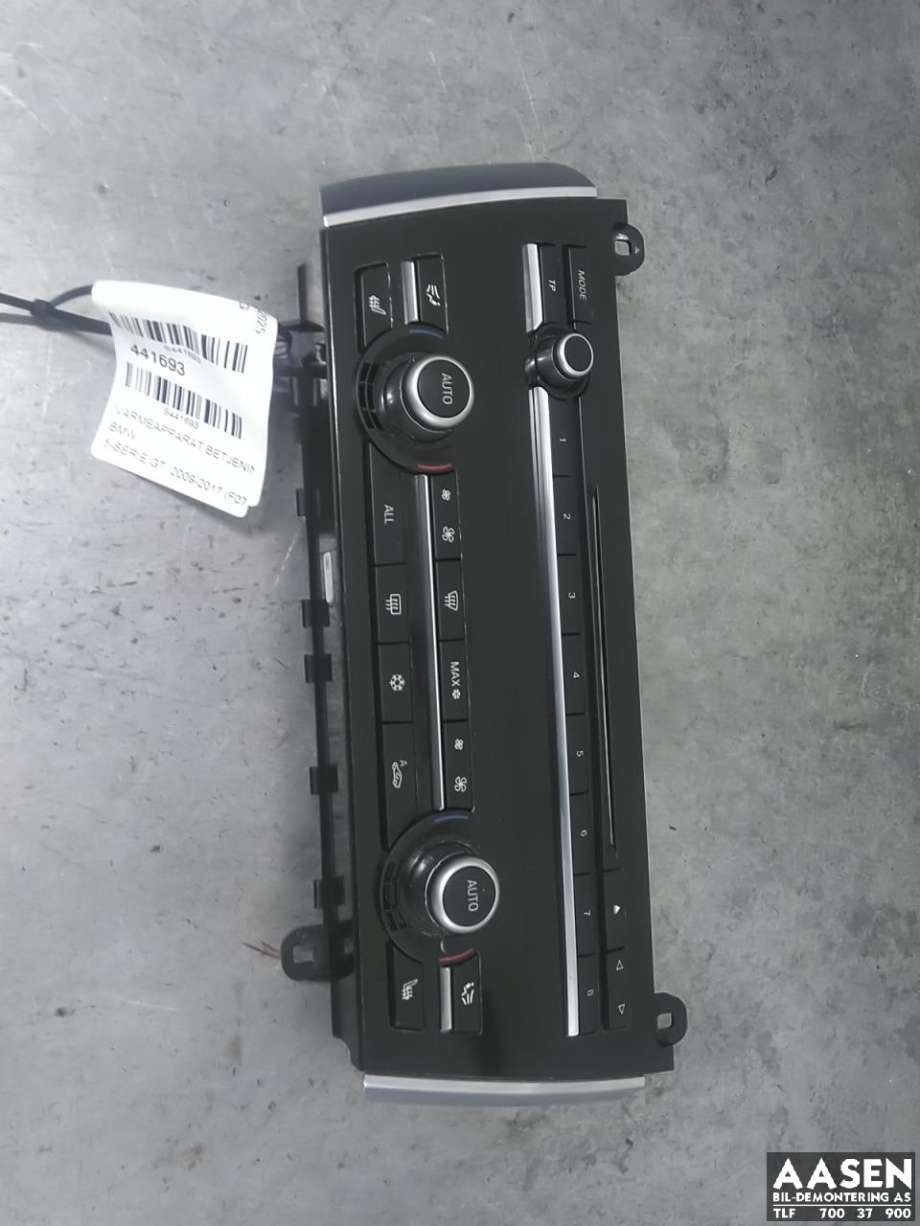 Varmeapparat betjening til BMW 5-Serie GT 2009-2017 (F07) (F07) (61 31 9 328 419|)