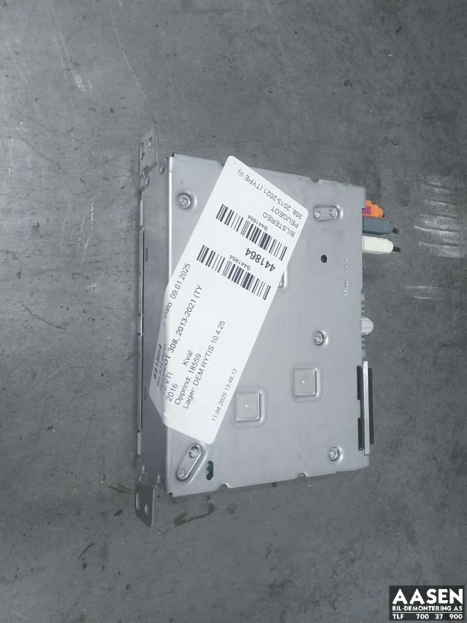 Bilstereo til Peugeot 308 2013-2021 (Type II) (98 163 073 80|16 816 410 80|16 164 613 80)