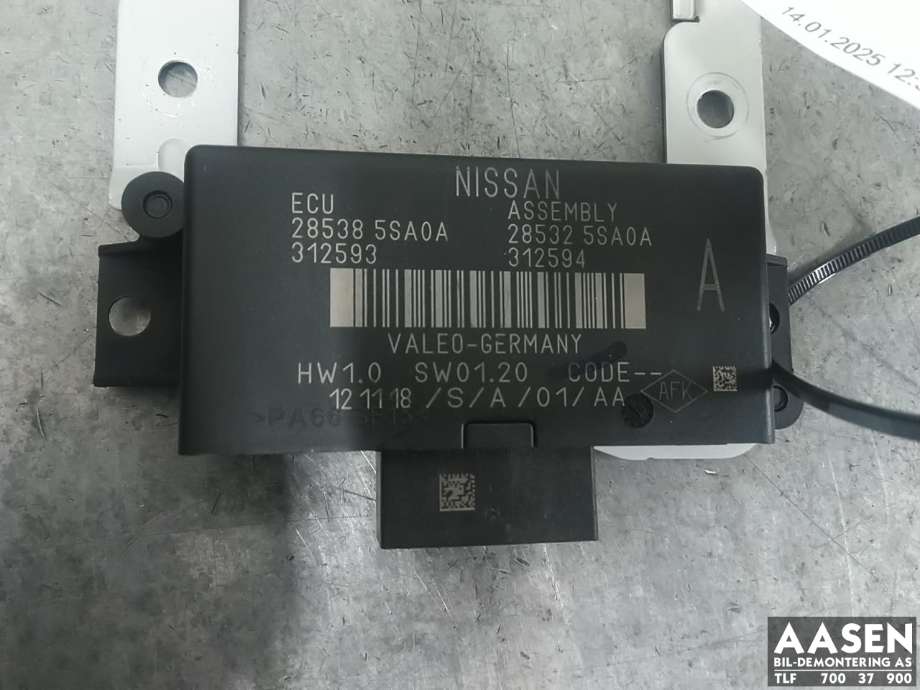 Styreenhet diverse til Nissan Leaf, 2018-->> (Type II)  (28532 5SA0A)