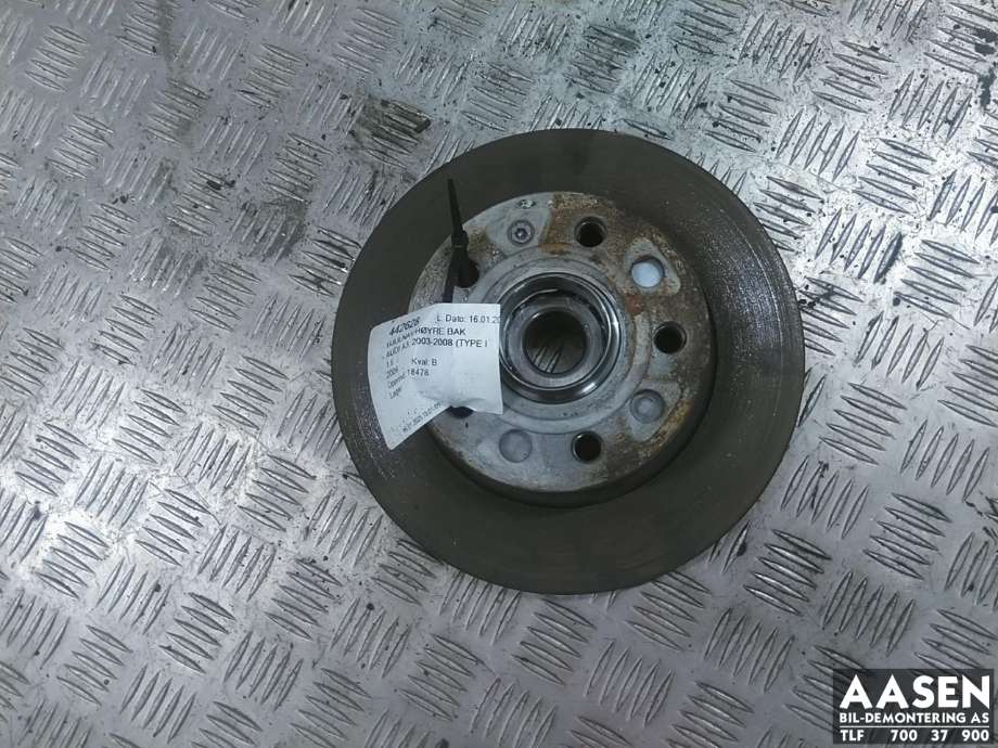 Hjulnav høyre bak til Audi A3 2003-2008 (Type II, Fase 1)