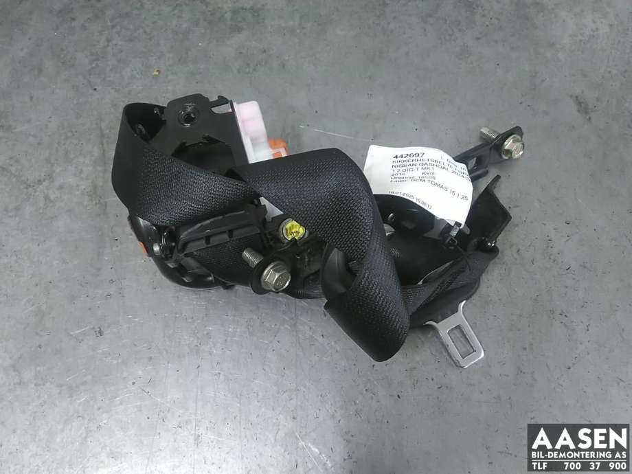 Sikkerhetsbelte foran høyre til Nissan Qashqai 2014-2021 (Type II) (868844EL2A|)