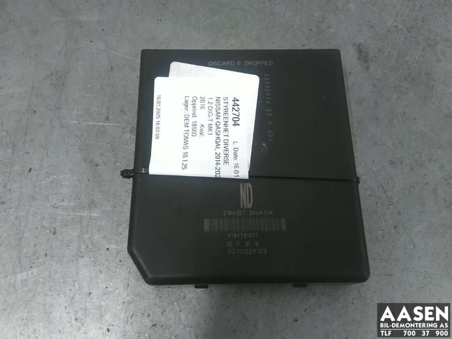Styreenhet diverse til Nissan Qashqai, 2014-2021 (Type II)
