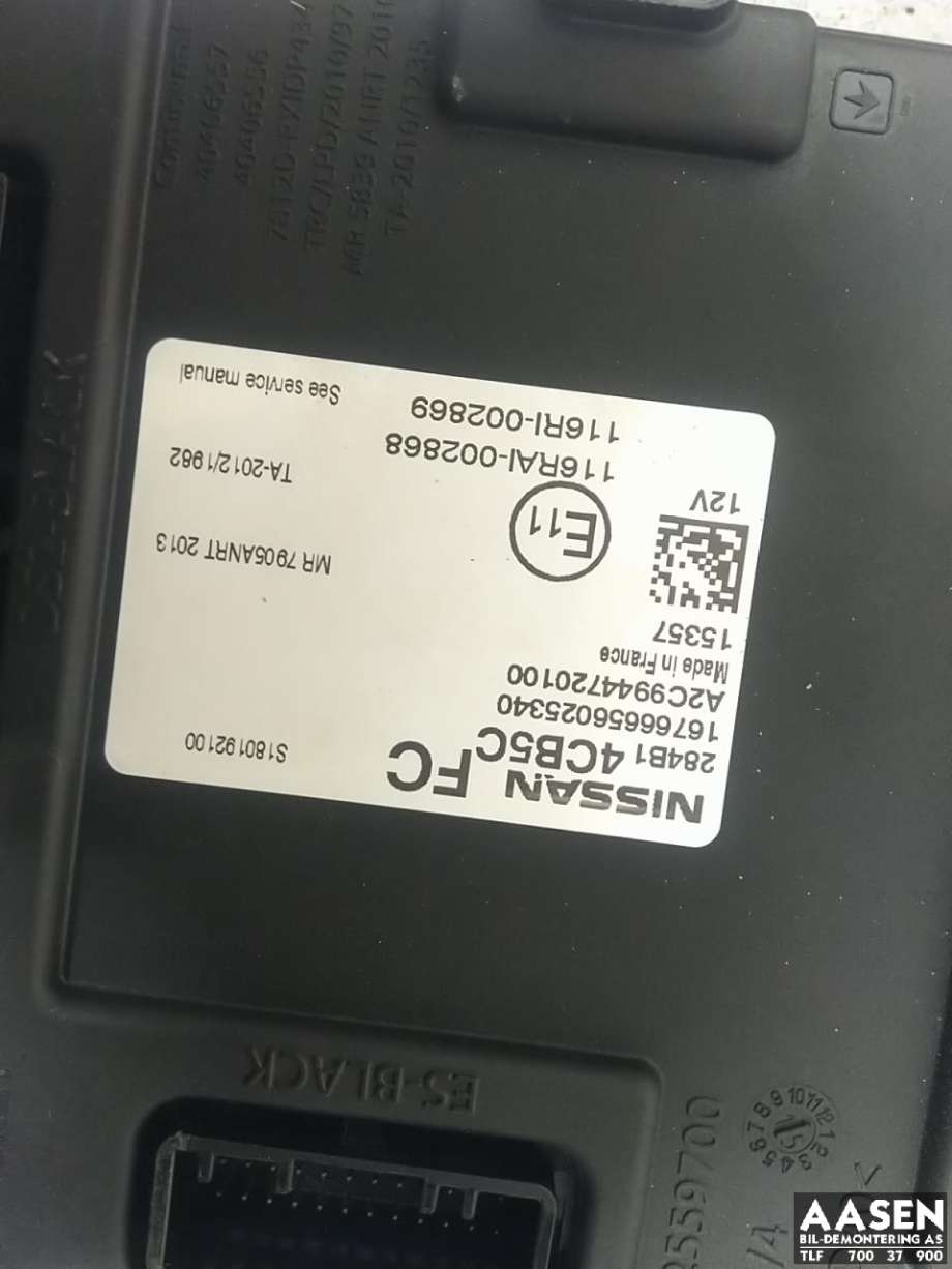 Styreenhet diverse til Nissan Qashqai 2014-2021 (Type II)