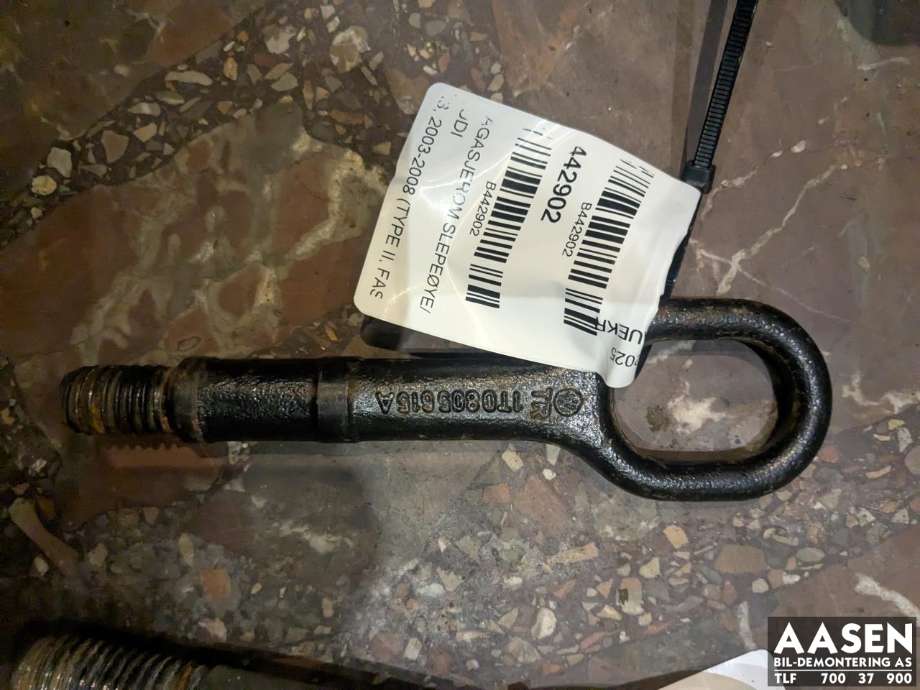 Bagasjerom slepeøye/tauekrok til Audi A3 2003-2008 (Type II, Fase 1) (N/F|)