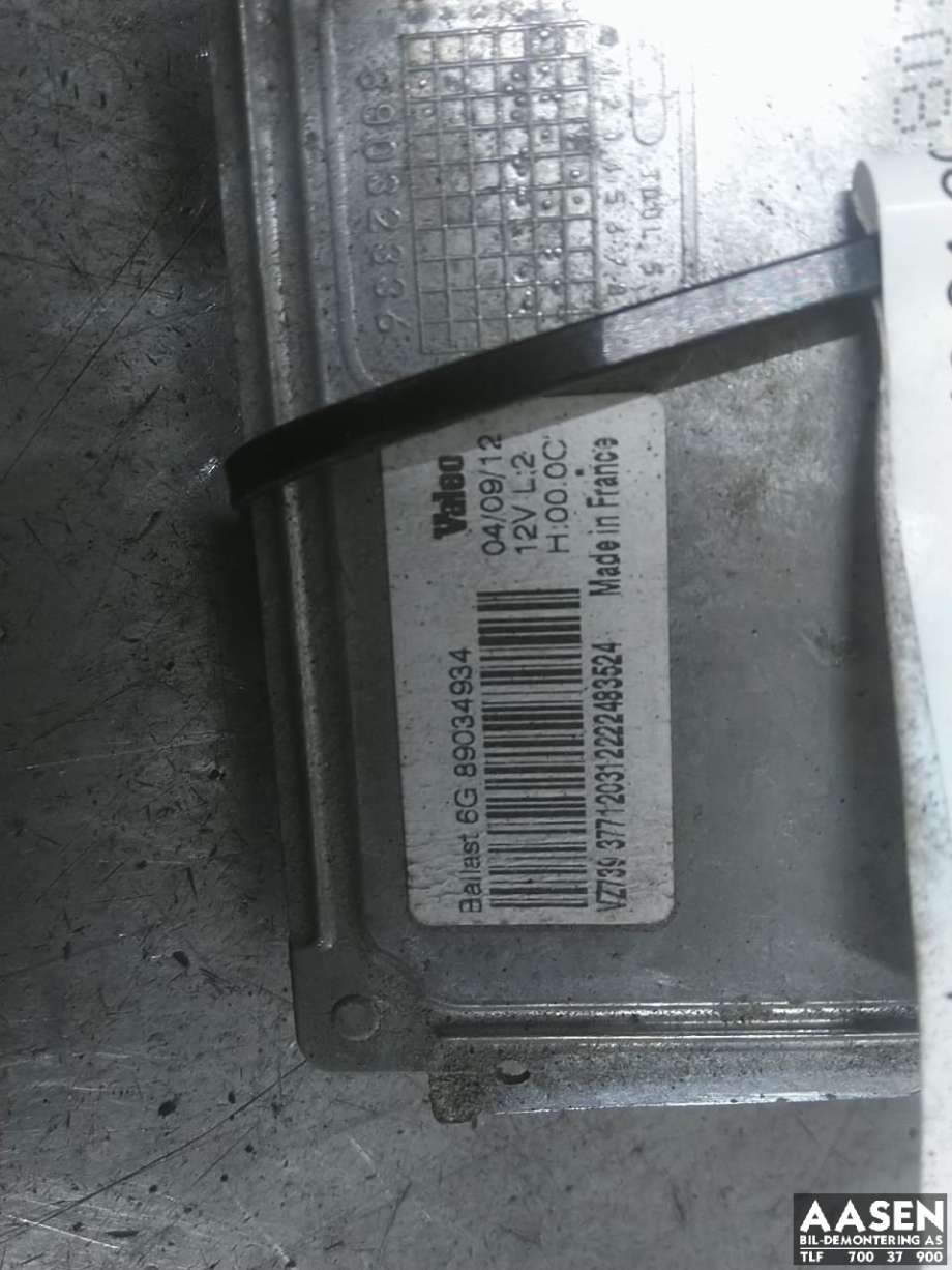 Styreenhet xenon/ballast til Peugeot 508 2011-2014 (Type I, Fase 1)  (6G 89034937|)