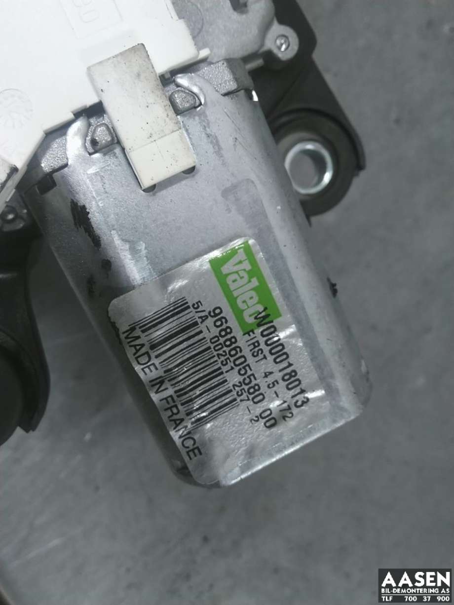 Viskermotor bakrute til Peugeot 508 2011-2014 (Type I, Fase 1) (6405 RX|)