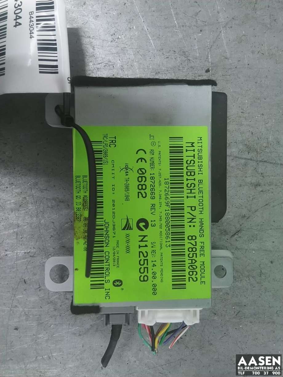 Styreenhet bluetooth til Mitsubishi Outlander, 2012-2015 (Type III, Fase 1)  (8785A062)