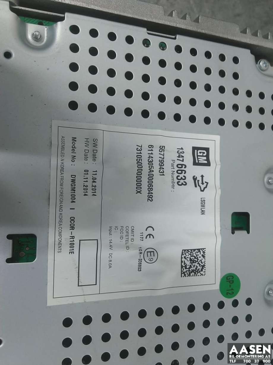 Bilstereo til Opel Corsa E 2015-2019  