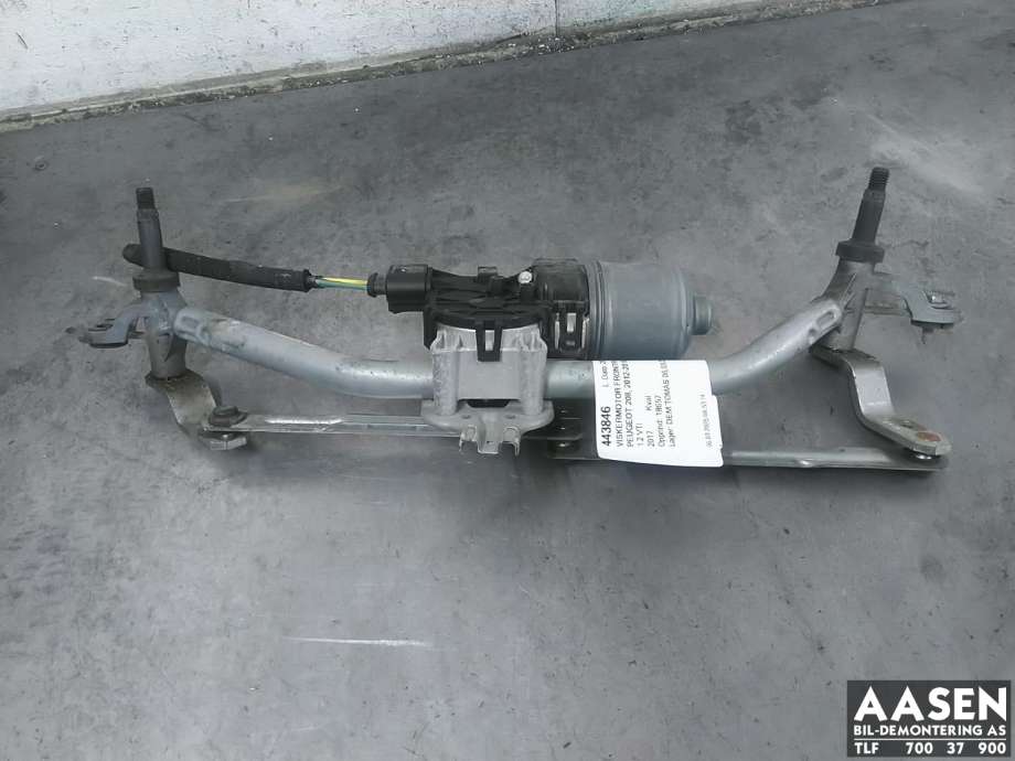 Viskermotor frontrute komplett m/overføring til Peugeot 208, 2012-2019 (Type I)  (98 154 977 80)