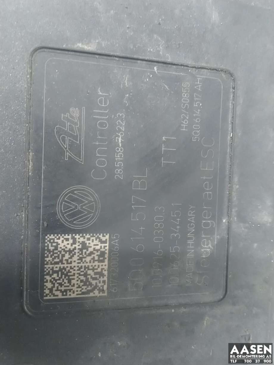 ABS sentral til VW Golf VII 2017-2020 (Fase 2) (5Q0 614 517 DB|)