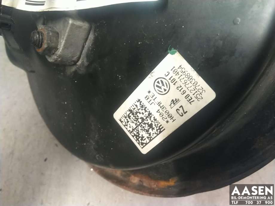 Bremsekraft-forsterker til VW Transporter / Caravelle 2009-2015 (Fase 2) (T5) (T5) (7E0 612 105 A|7E0 612 105 B|7E0 612 105 C)