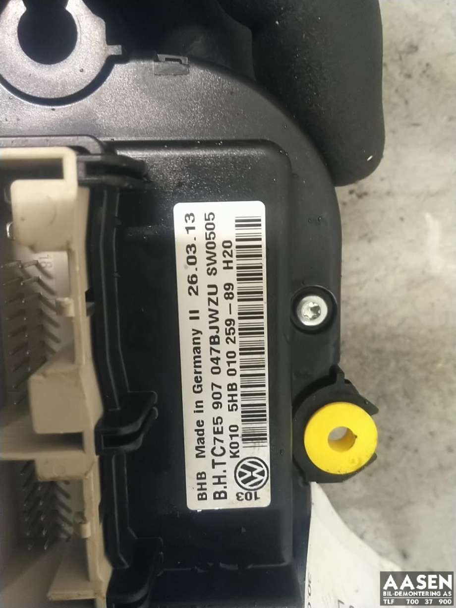 Varmeapparat betjening til VW Transporter / Caravelle 2009-2015 (Fase 2) (T5) (T5) (7E5 907 047 AG|)