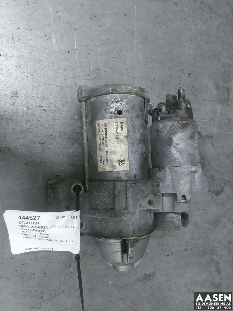 Starter til BMW 3-Serie, 2012-2018 (F30/F31/F34) (F30/F31/F34) 