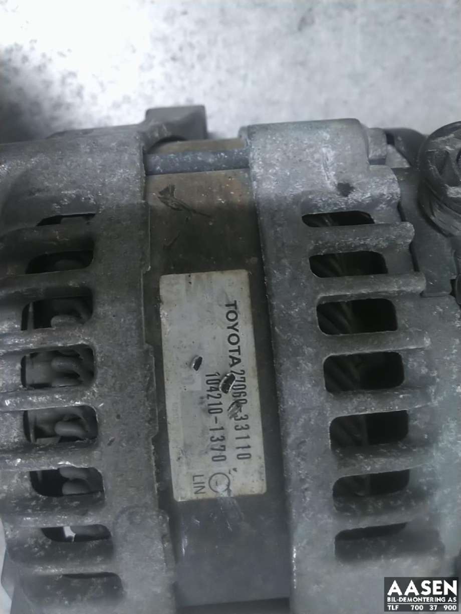Dynamo diesel til Toyota Verso-S 2011-2015 (COMBI) (COMBI) (DENSO|27060-33110|)