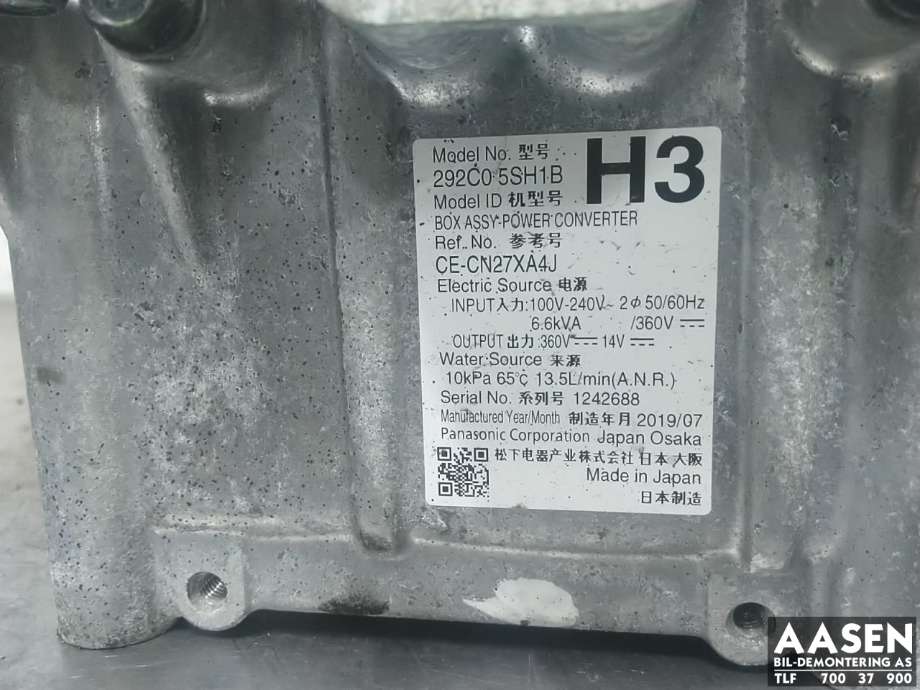 DCDC converter elbil til Nissan Leaf 2018-->> (Type II)  
