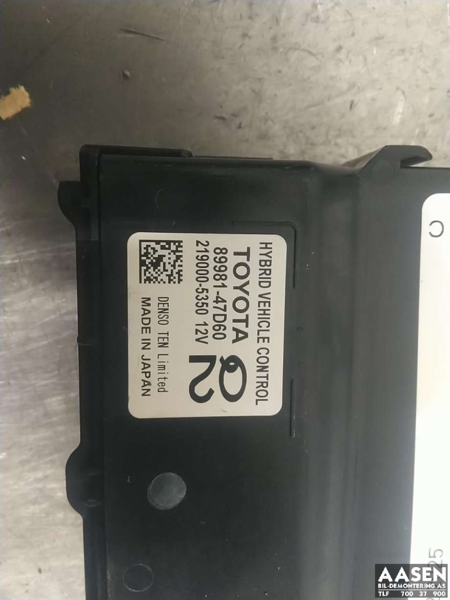 Styreenhet batteri hybrid (BMS - Battery Management System) til Toyota Prius 2016-2023 (Type IV) (combi) (combi) (8998147E30|8998147D60|)