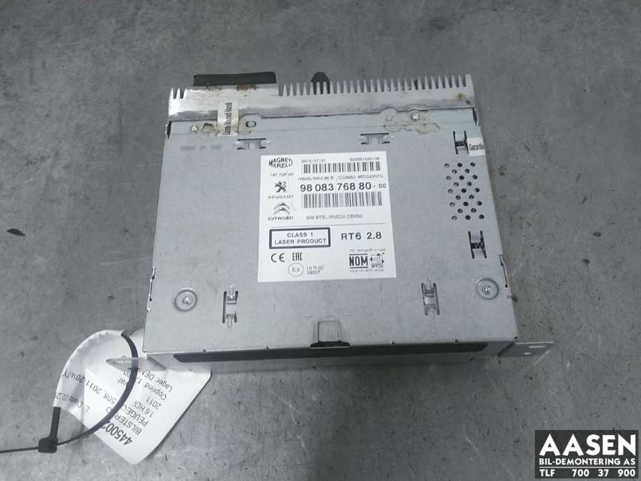 Bilstereo til Peugeot 508, 2011-2014 (Type I, Fase 1) (6604 15)