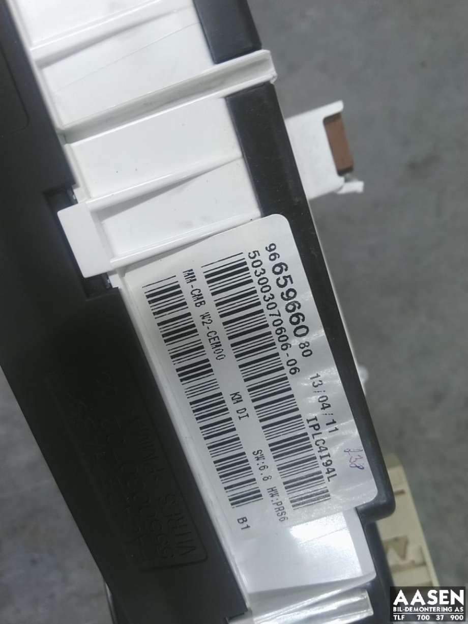 Instrumentpanel til Peugeot 508 2011-2014 (Type I, Fase 1)  