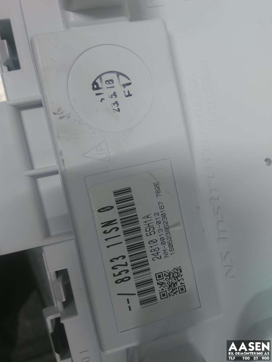 Instrumentpanel til Nissan Leaf 2018-->> (Type II)  (248105SH1A|)