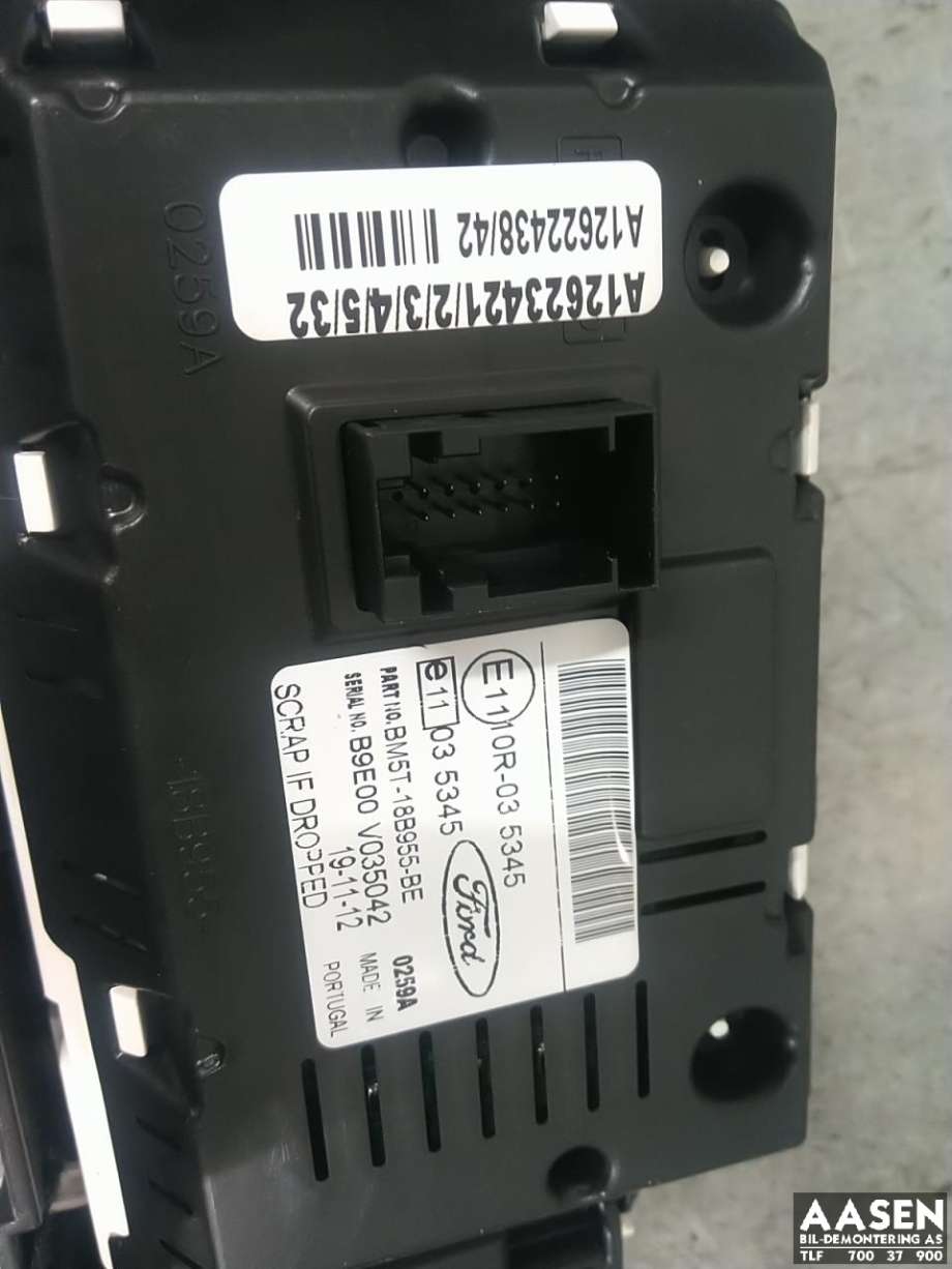 Instrument kjørecomputer til Ford Focus 2011-2014 (Type III, Fase 1)