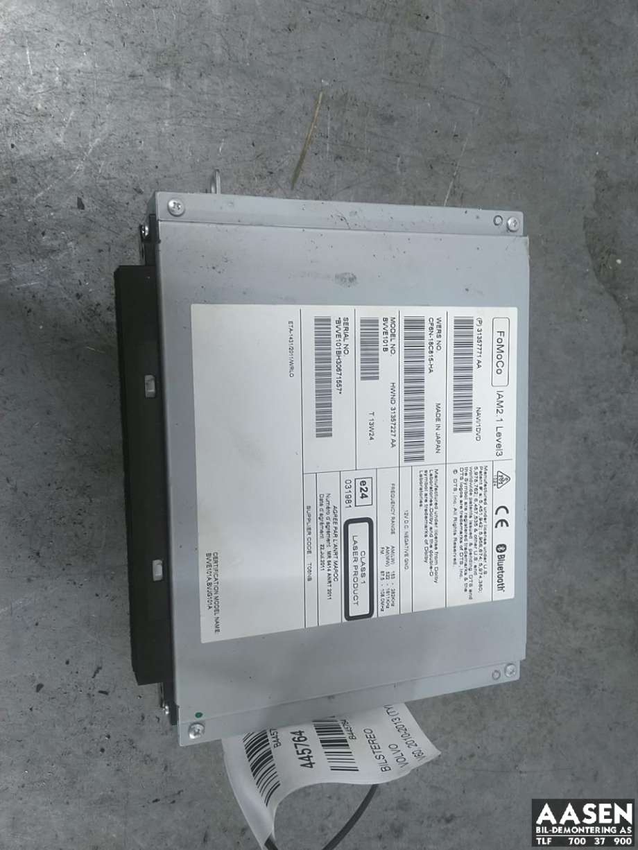 Bilstereo til Volvo V60, 2010-2013 (Type I, Fase 1)  