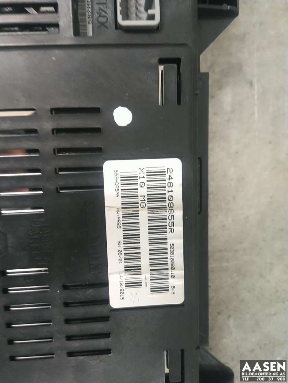 Instrumentpanel til Renault Zoe 2013-2019 (Fase 1)  