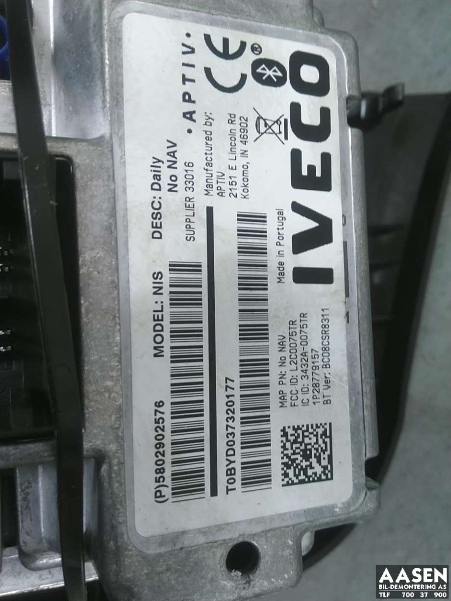 Bilstereo til Iveco Daily 2014-->> (Type VI)