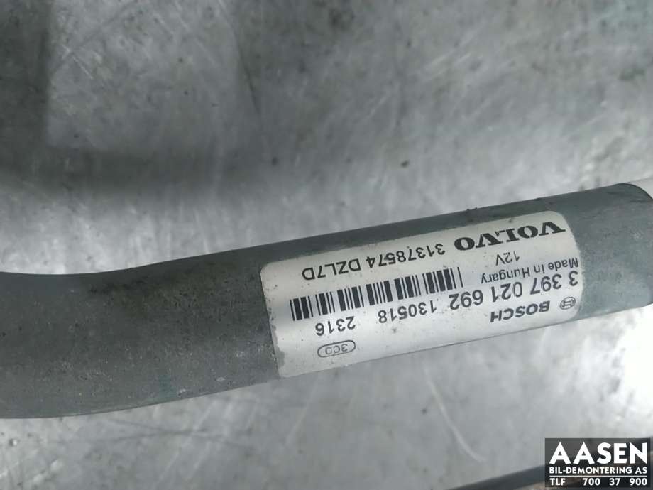 Viskermotor frontrute komplett m/overføring til Volvo V40 2012-2019  (31378574|)