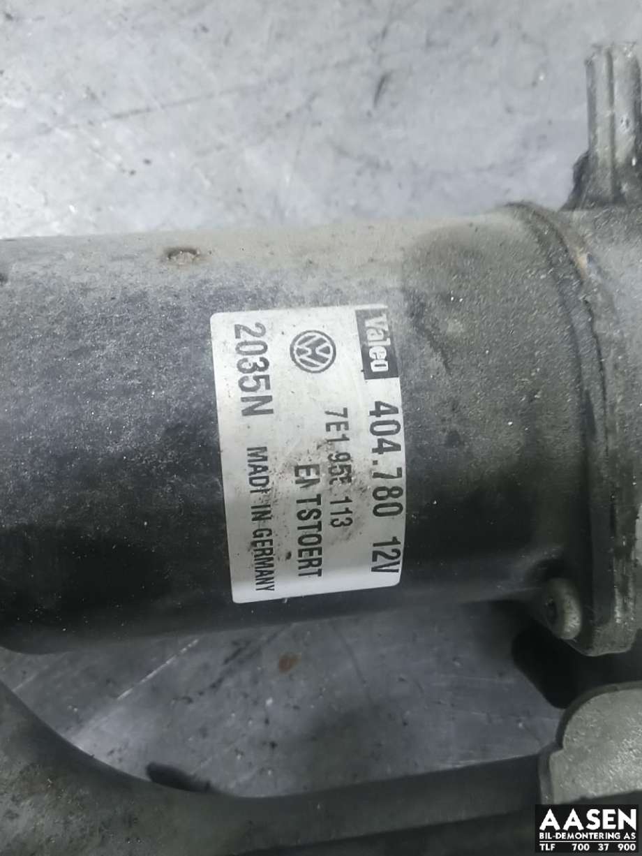 Viskermotor frontrute komplett m/overføring til VW Transporter / Caravelle 2003-2009 (Fase 1) (T5) (T5) (7H1 955 603|7H1 955 603 C|7E1 955 113)