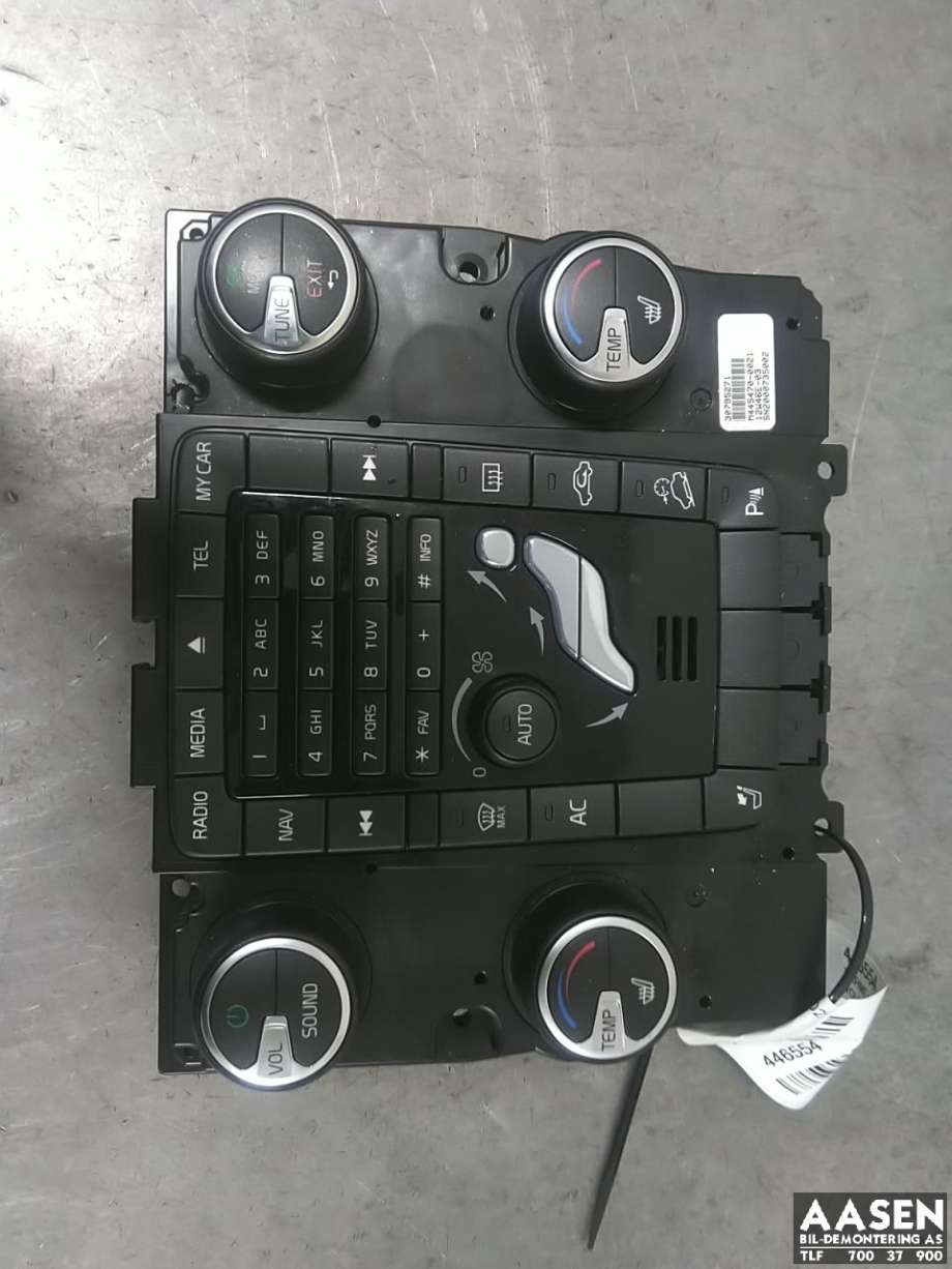 Varmeapparat betjening til Volvo XC70 2008-2013 (Type II, Fase 1)