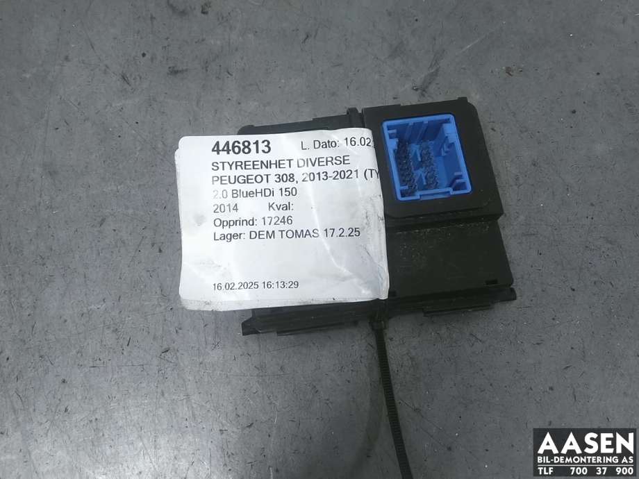 Styreenhet klima/aircondition til Peugeot 308, 2013-2021 (Type II)  (9678007680)