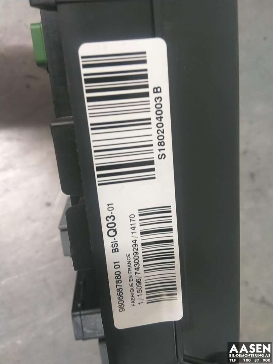 Sikringsboks til Peugeot 308 2013-2021 (Type II) (9806687880 01|9806687880|)