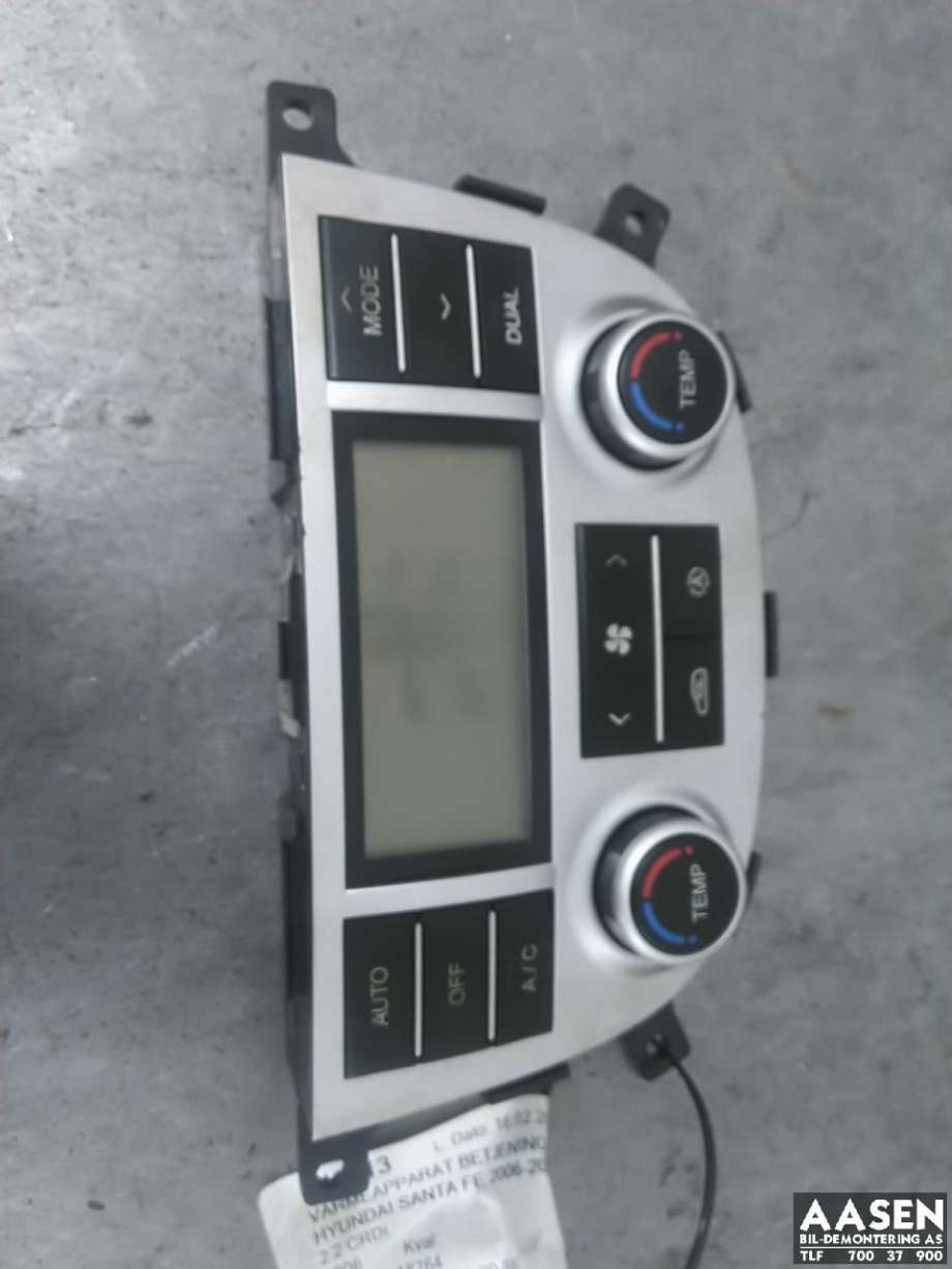 Varmeapparat betjening til Hyundai Santa Fe 2006-2009 (Type II, Fase 1) (97250-2B431|)