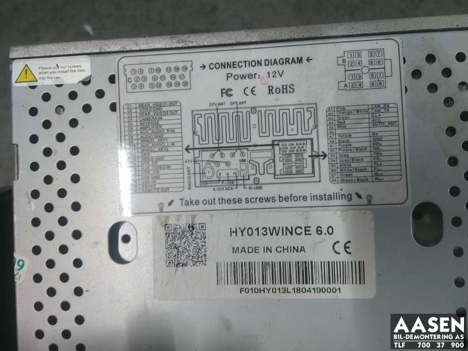 Bilstereo til Hyundai Santa Fe 2006-2009 (Type II, Fase 1)  
